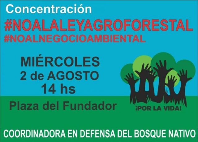 Movilización en contra de la Ley Agroforestal