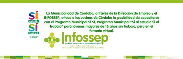 Están a punto de lanzarse 30 cursos gratuitos desde la Municipalidad de Córdoba