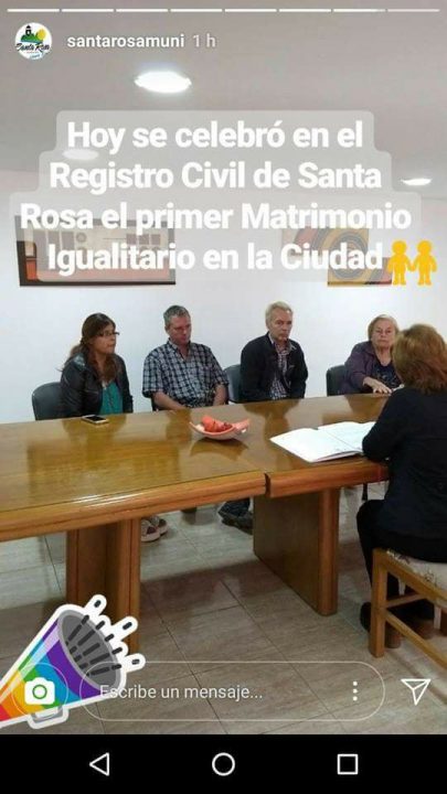 Se celebró el primer Matrimonio Igualitario en Santa Rosa de Calamuchita