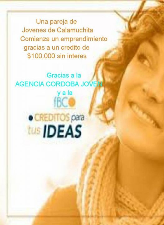 Calamuchitanos recibieron 100 mil pesos a través de la Agencia Córdoba Joven para un proyecto productivo