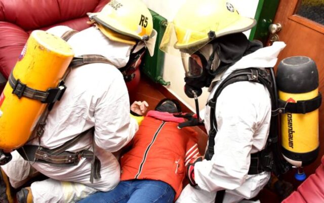 Se realizó el primer simulacro ante casos de COVID-19 en Embalse-La Ola Digital