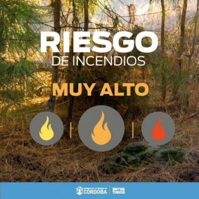 Córdoba en alerta por riesgo de incendio "Muy Alto"-La Ola Digital