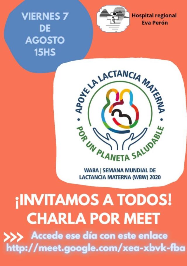 Semana de la Lactancia Materna con actividad también en Calamuchita-La Ola Digital