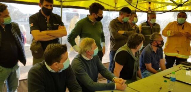 Incendios en las sierras: la Provincia constituyó una mesa de trabajo