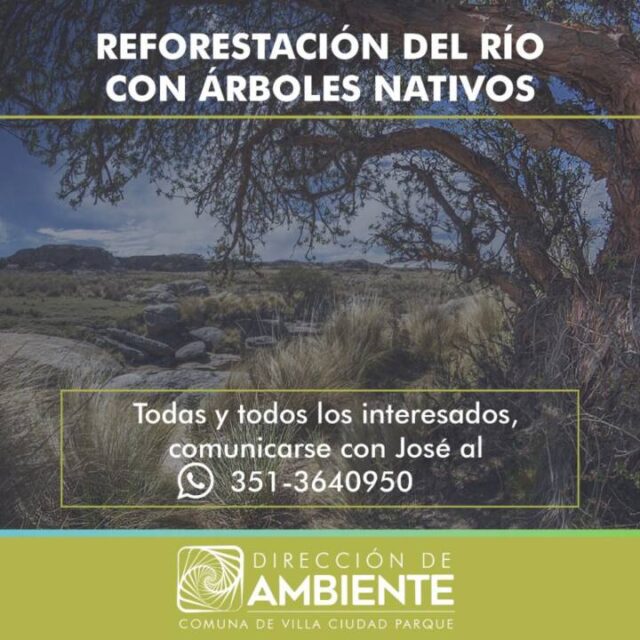 Villa Ciudad Parque lanzó la campaña de reforestación del río-La Ola Digital