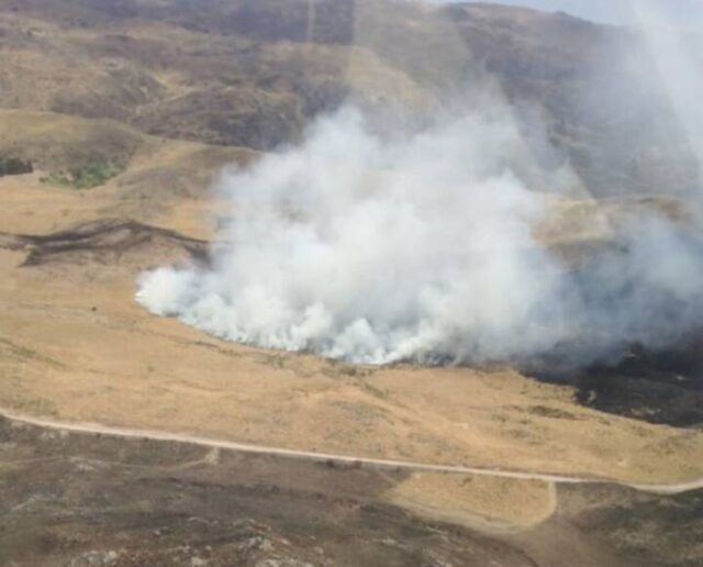 Se reinició el incendio de capilla del monte