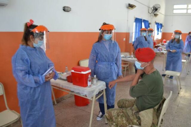 Primer ensayo de un centro de vacunacion de Coronavirus