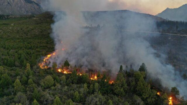 Incendio en El Bolsón