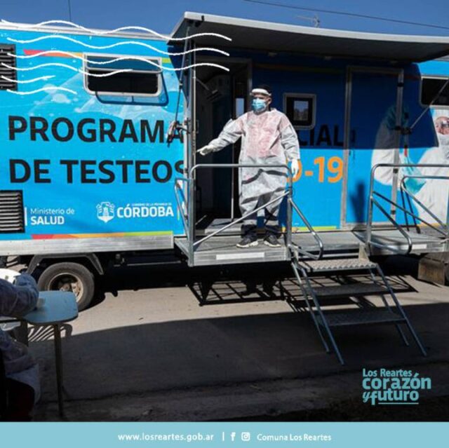 El móvil de testeos de la provincia llega a Los Reartes-La Ola Digital