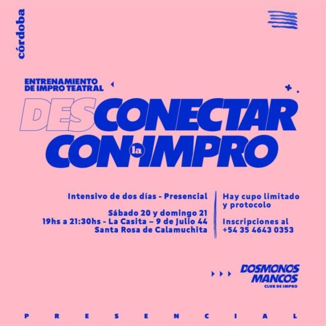 Se viene el 1er Seminario Intensivo de Impro Teatral en Calamuchita-La Ola Digital