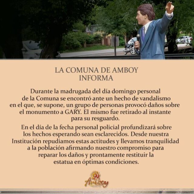 ¿Qué pasó con la estatua de Gary en Amboy?-La Ola Digital
