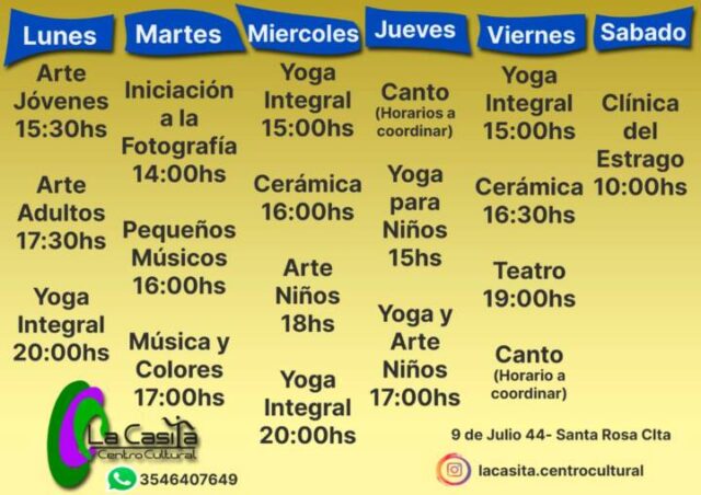 El Centro Cultural La Casita cuenta con múltiples opciones-La Ola Digital