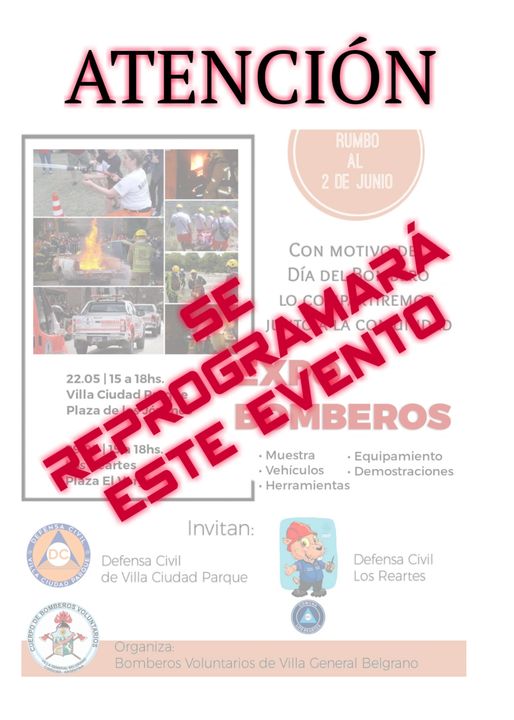 Se suspendió la Expo Bomberos de Villa General Belgrano-La Ola Digital