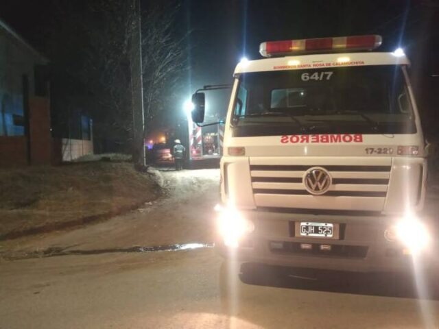 Principio de incendio en una vivienda de Villa Incor-La Ola Digital