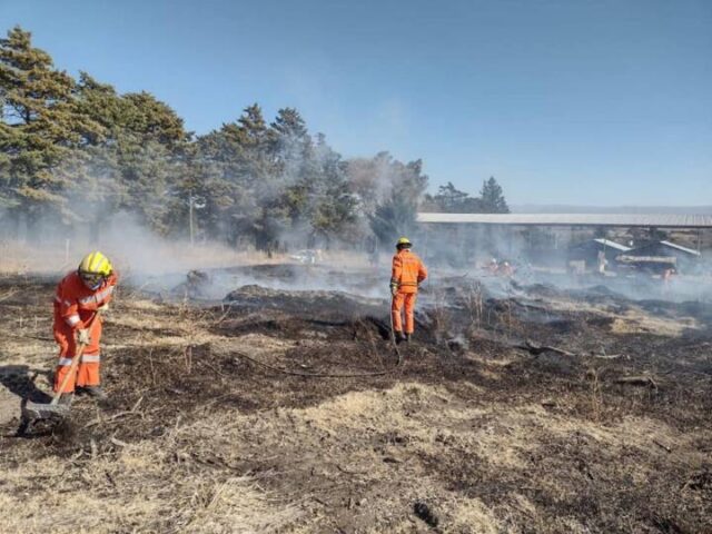 Principio de incendio en una propiedad privada en la Ruta 5-La Ola Digital