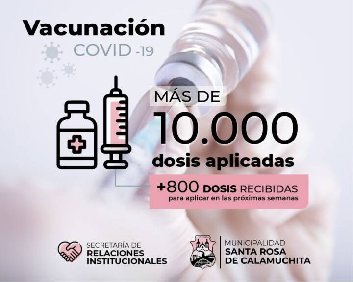 COVID-19: Santa Rosa de Calamuchita superó las 10 mil dosis aplicadas-La Ola Digital