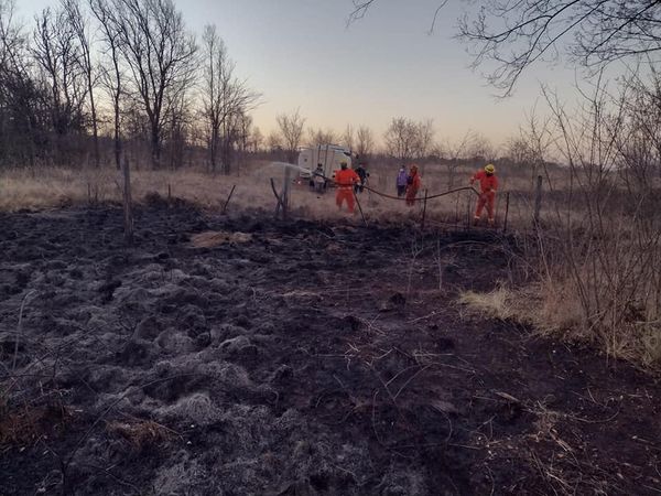 Incendio de pastizales en Los Reartes-La Ola Digital