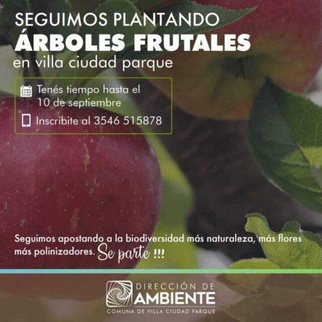 Villa Ciudad Parque sigue apostando a la plantación de árboles frutales-La Ola Digital
