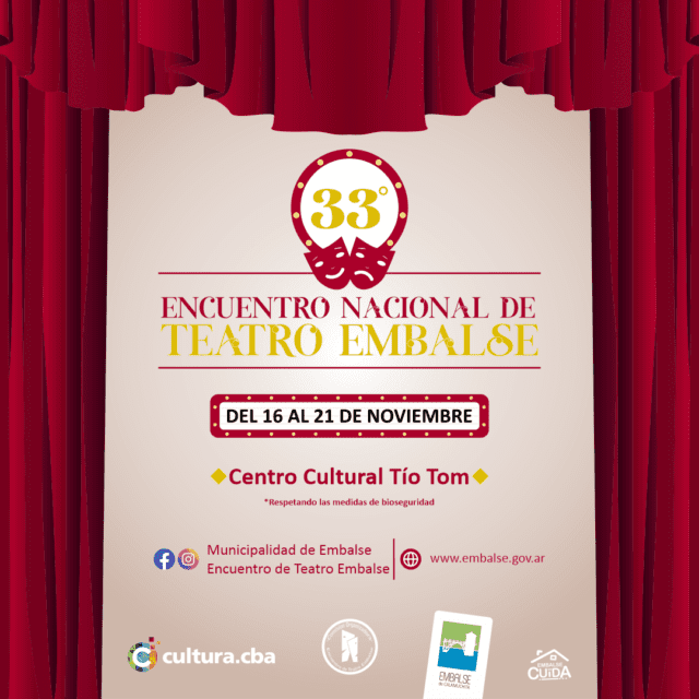 En noviembre, se vivirá el 33º Encuentro Nacional de Teatro en Embalse-La Ola Digital