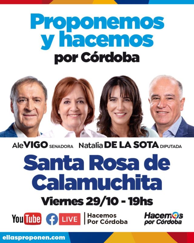 Las candidatas de Hacemos por Córdoba llegan a Santa Rosa de Calamuchita-La Ola Digital