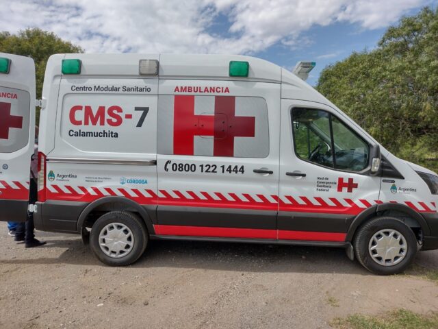 Nación envió una ambulancia 0 KM para el Centro Modular Sanitario Calamuchita-La Ola Digital
