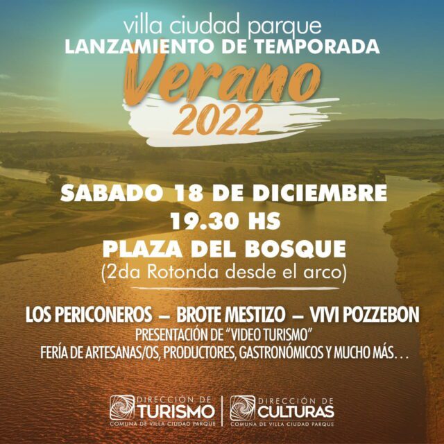 Villa Ciudad Parque lanza su temporada de verano 2022-Radio Municipal Villa del Dique