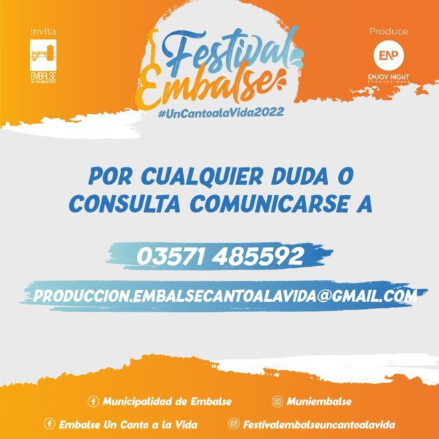 ¿Qué pasa con las entradas anticipadas para el Festival Embalse Un Canto A La Vida 2022?-La Ola Digital