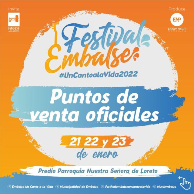 ¿Dónde se pueden comprar las entradas para el Festival Embalse Un Canto A La Vida 2022?-La Ola Digital