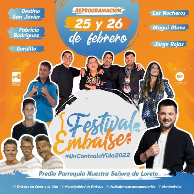 Ya están a la venta los bonos solidarios para el Festival Embalse Un Canto a la Vida 2022-La Ola Digital