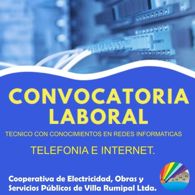 Convocatoria laboral para la Cooperativa de Villa Rumipal-La Ola Digital
