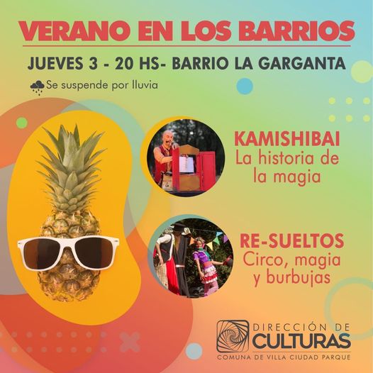 Continúa el programa "Verano en los Barrios", en Villa Ciudad Parque-La Ola Digital