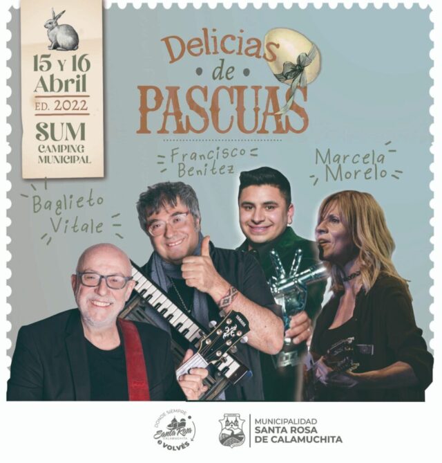 Francisco Benítez, Baglietto-Vitale y Marcela Morelo serán las figuras de Delicias de Pascuas-La Ola Digital
