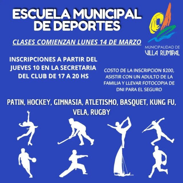 Villa Rumipal apuesta a la Escuela Municipal de Deportes-La Ola Digital