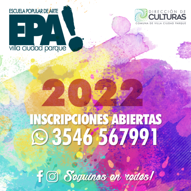 La Escuela Popular de Artes de Villa Ciudad Parque ya comenzó su ciclo 2022-La Ola Digital