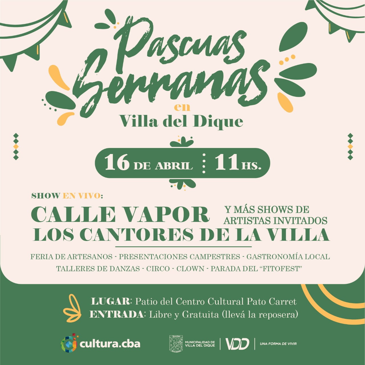 Semana Santa en Calamuchita: la propuesta de Villa del Dique es Pascuas Serranas-La Ola Digital