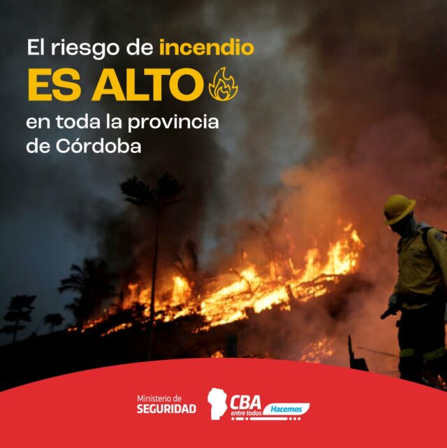 Los cuarteles de bomberos de Calamuchita advierten que el riesgo de incendio es ALTO-La Ola Digital