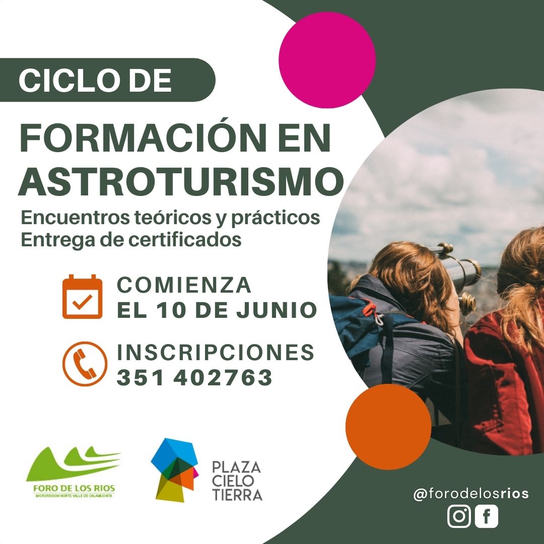 La semana que viene comenzará un Curso en Formación de Astroturismo en Calamuchita-La Ola Digital
