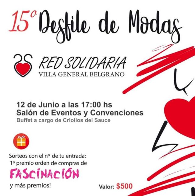 Villa General Belgrano: desfile solidario