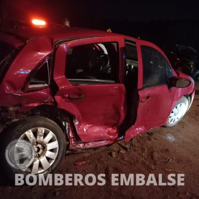 Accidente vehicular entre Villa del Dique y Embalese