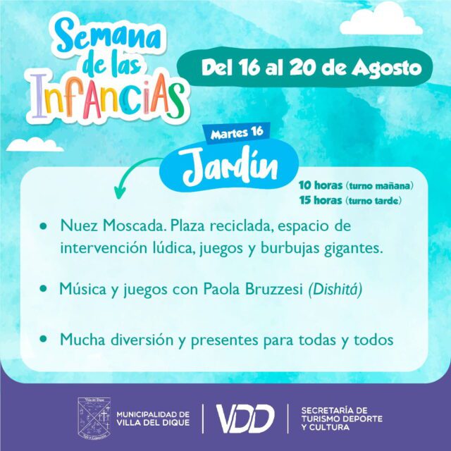 Villa del Dique: semana de las infancias