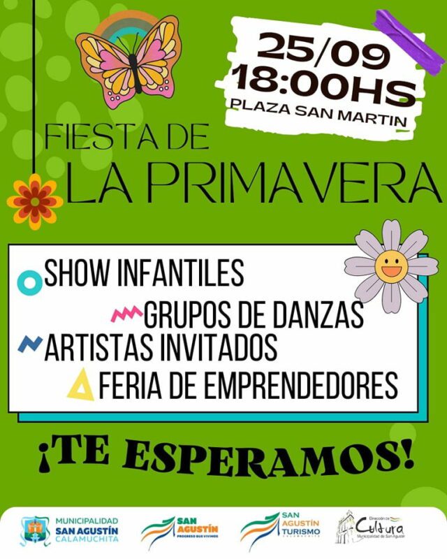 San Agustín también tendrá su Fiesta del Día de la Primavera-La Ola Digital