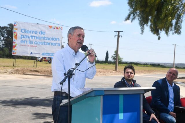 Schiaretti habilitó la pavimentación de la avenida Alem de Almafuerte-La Ola Digital