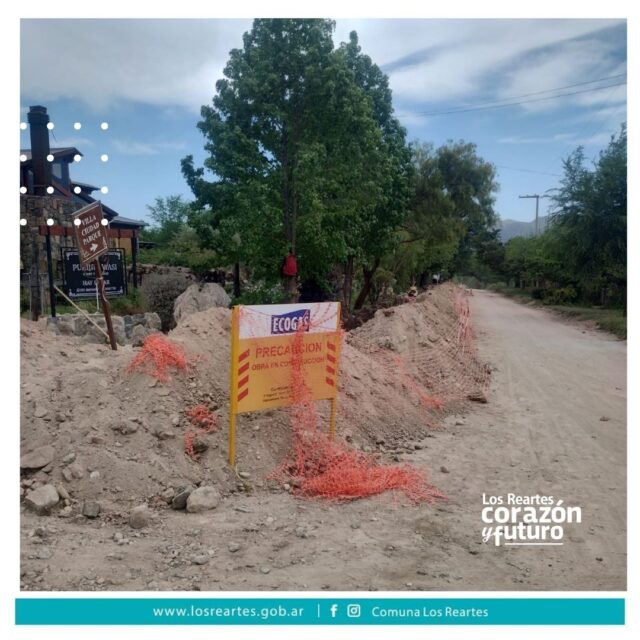 La obra de gas natural dio inicio en Los Reartes-La Ola Digital