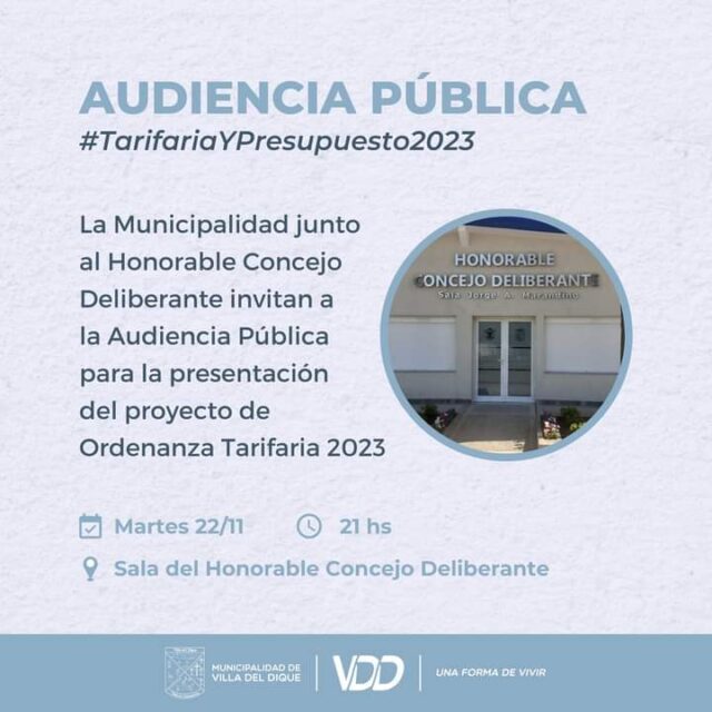 Audiencia Pública en Villa del Dique
