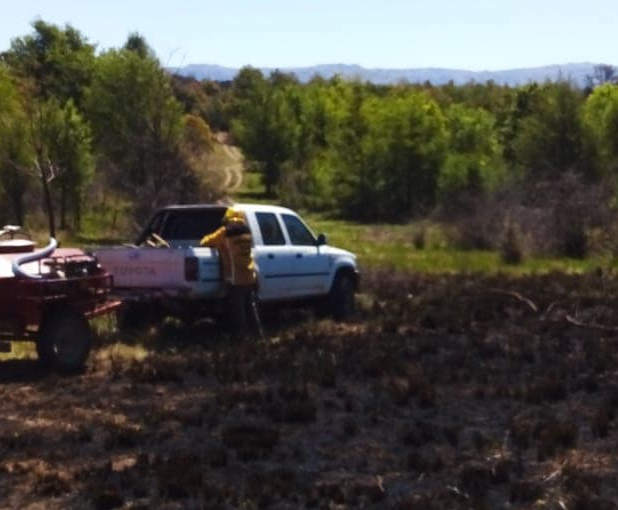 Principio de incendio en Atos Pampa