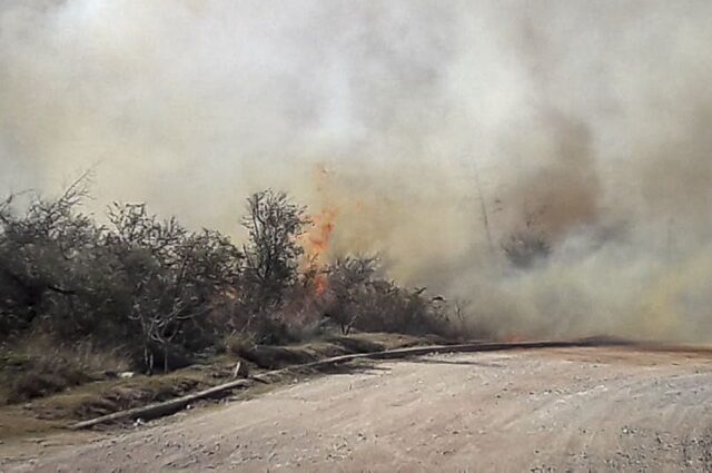 Incendio en Salsacate: los bomberos intentan sofocar un foco de magnitud-La Ola Digital