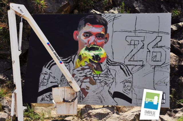 Nahuel Molina tendrá un mural en Embalse-La Ola Digital