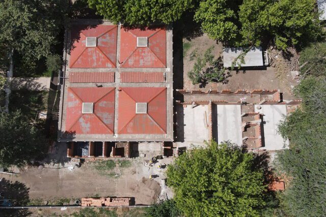 Se trabaja en la ampliación de la Sala Cuna y el Hogar de Día de Villa Río Santa Rosa-La Ola Digital