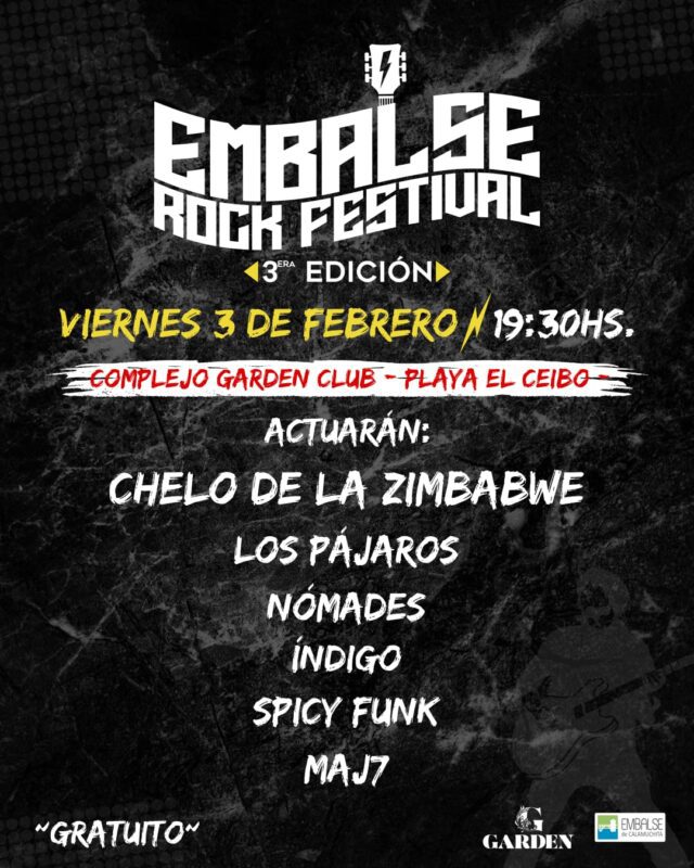 Se viene la 3° edición del "Embalse Rock Festival"-La Ola Digital