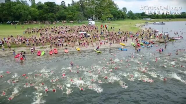 Centenares de participantes para el Cruce del Lago